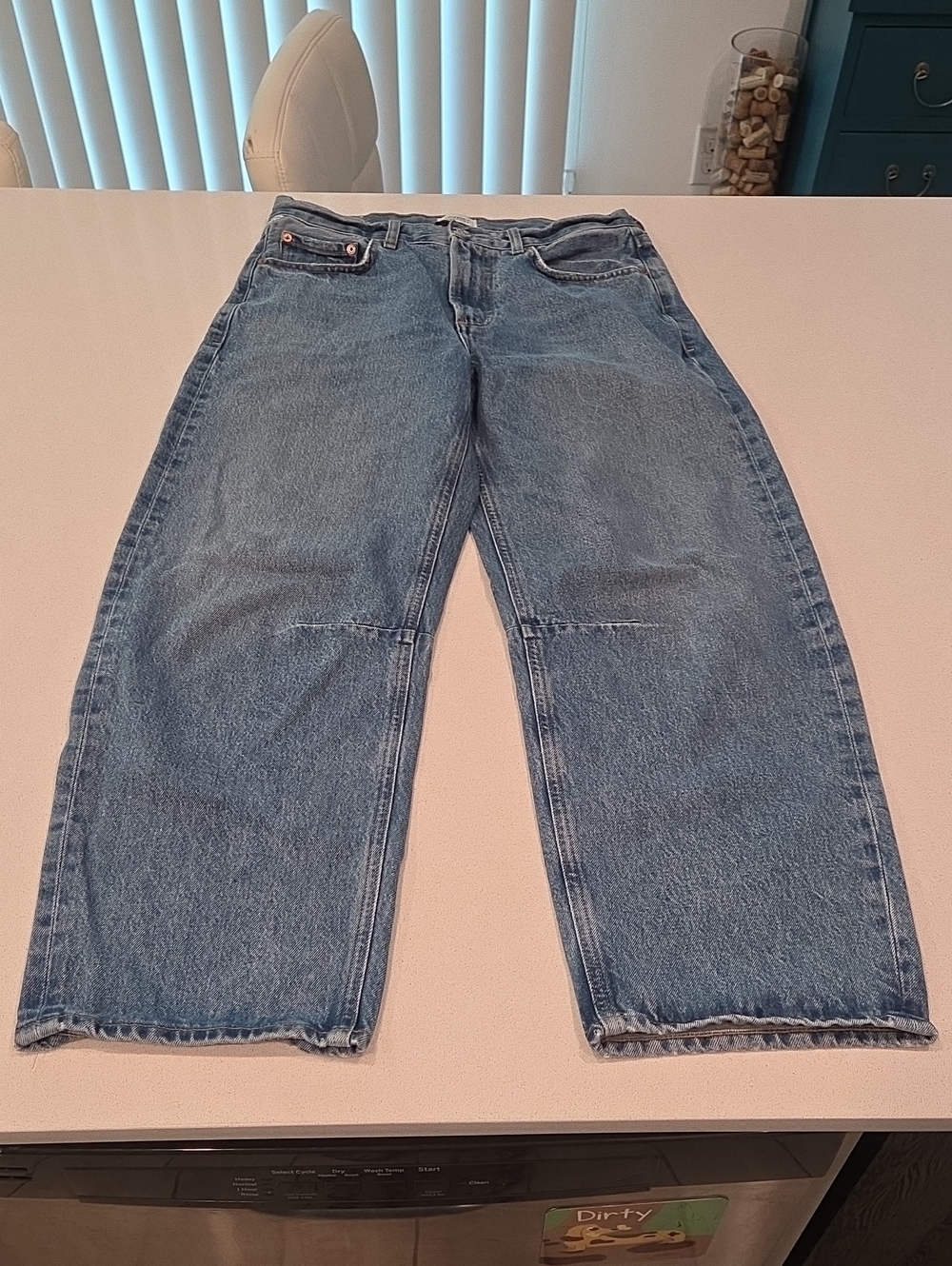 Citizens Of Humanity Medium Blue Wide Leg Jeans